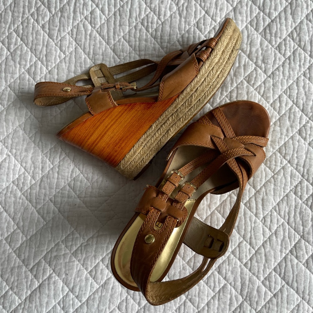 Tan wedges  - bundle 4 items for $30 (anything $25 & under) exp 06/30